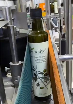 anolive oil in bottling machine